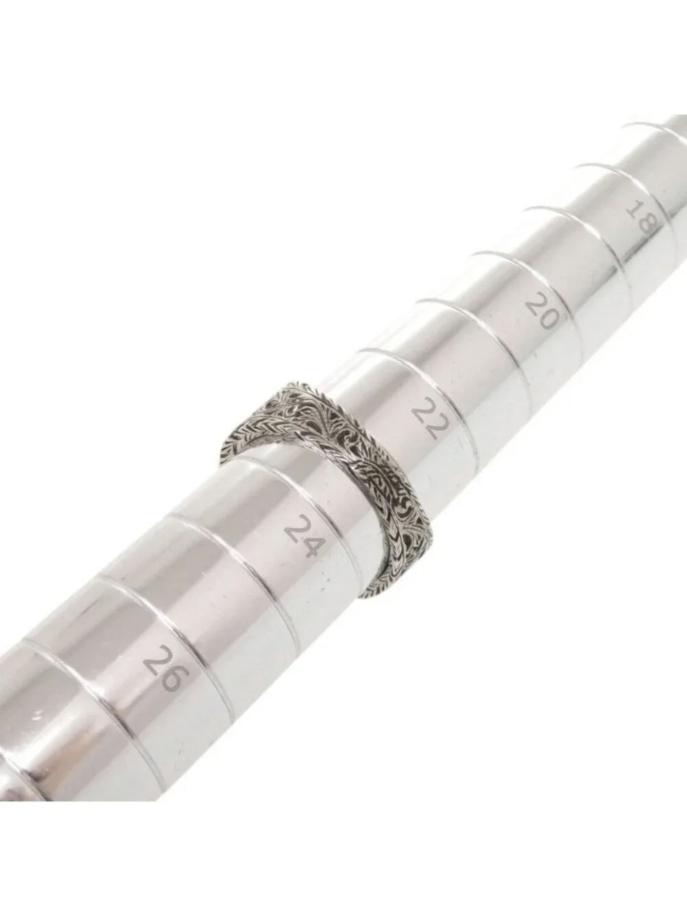 Gucci Interlocking G Arabesque 925 Sterling Silver Ring